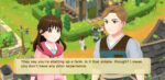 Harvest Moon: Home Sweet Home screenshot containing dialogue between two characters.