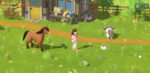 Harvest Moon: Home Sweet Home screenshot with chibi animals on the farm