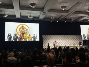 Mortal Kombat 1: Khaos Reigns panel at SDCC 2024. Photo by Myles Obenza.