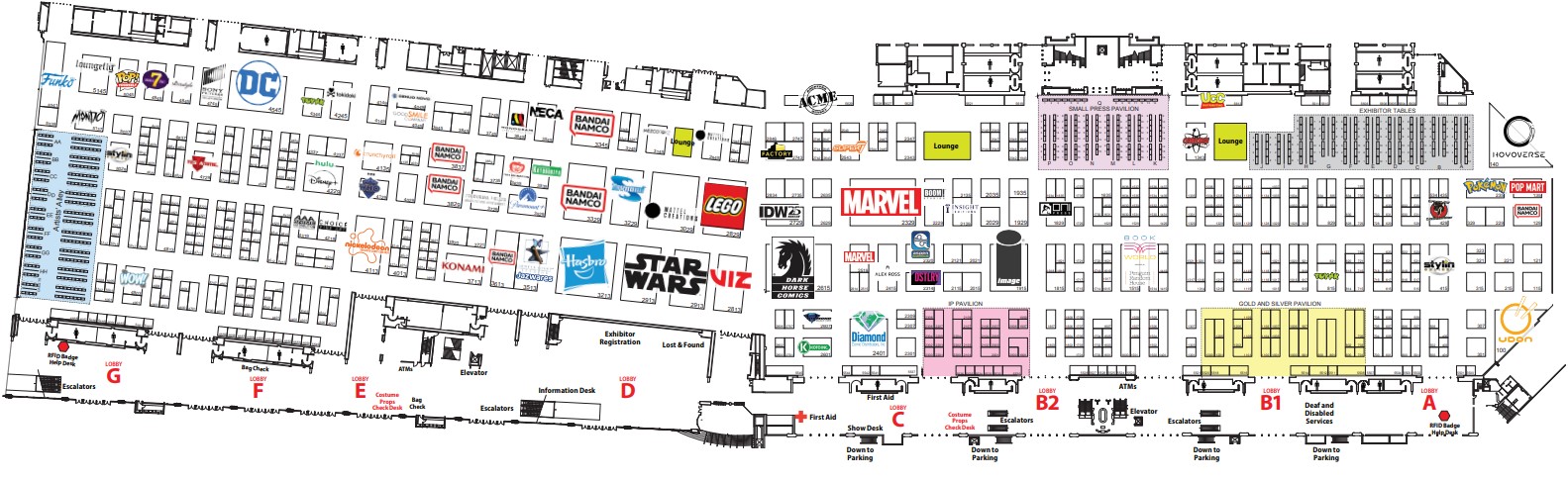 officialmapSan Diego Comic-Con 2024 Exhibitor Map. Image source: SDCC site.