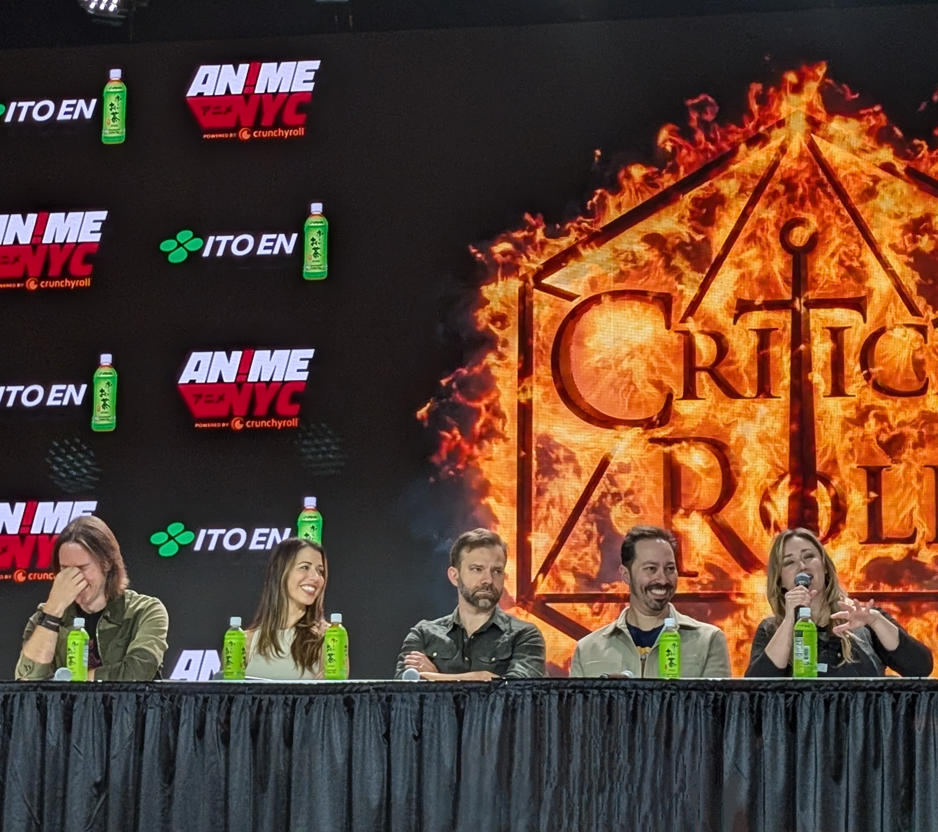 The cast of Critical Role at their panel at Anime NYC