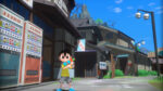 A screenshot from the game Natsu-Mon: 20th Century Summer Kid Tile screen. Featuring the main character roaming the open-world environment