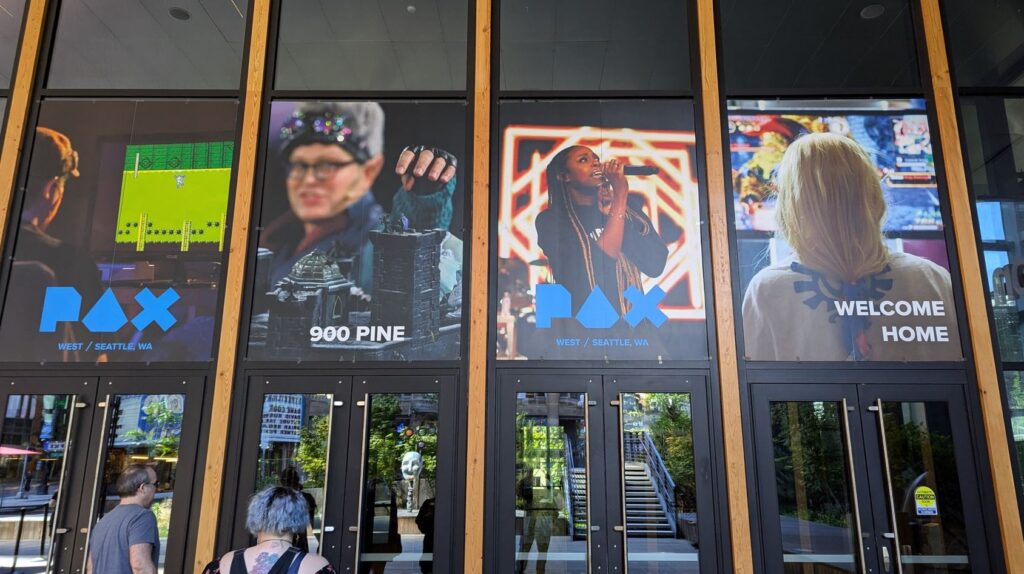 Front Doors to PAX West 2024 convention center