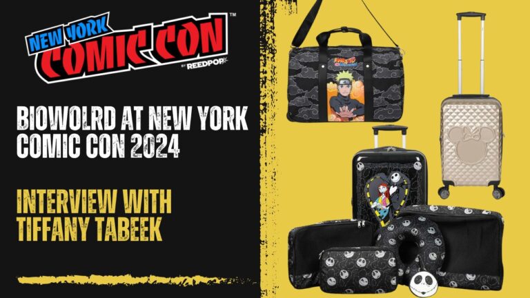 Bioworld previewed its new fan-focused luggage collection at New York Comic Con