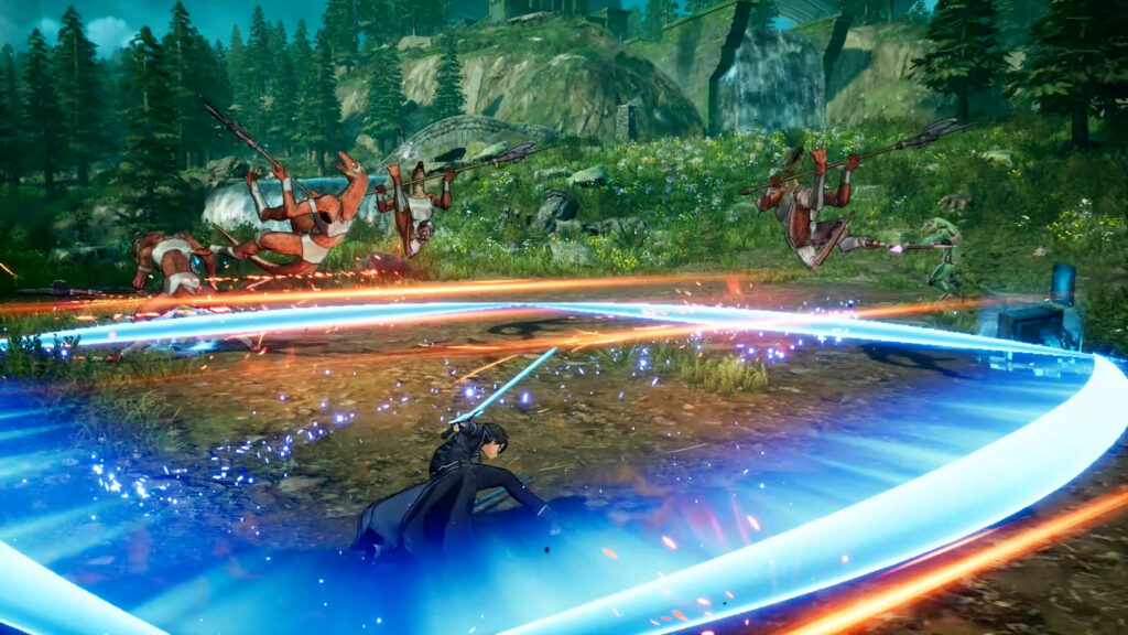 Sword Art Online open combat attacks