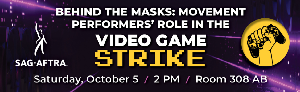 SAG AFTRA Video Game Strike Panel at LA Comic Con