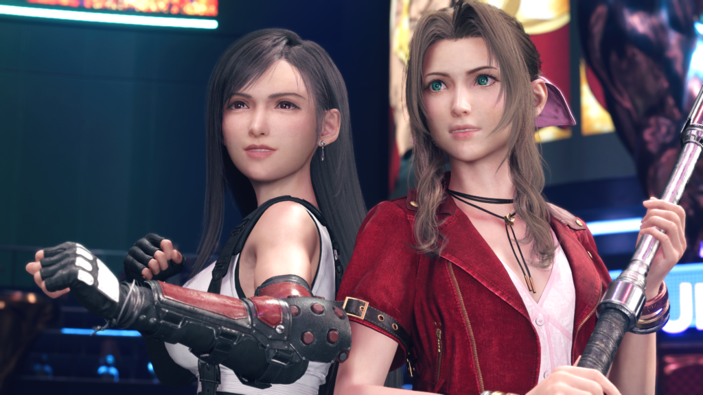 Tifa and Aerith in FF7 Rebirth on PS5 Pro