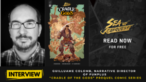 PICTURES of Guilluame colomb and cover of cradle of the gods comic