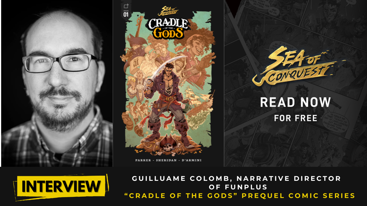 PICTURES of Guilluame colomb and cover of cradle of the gods comic