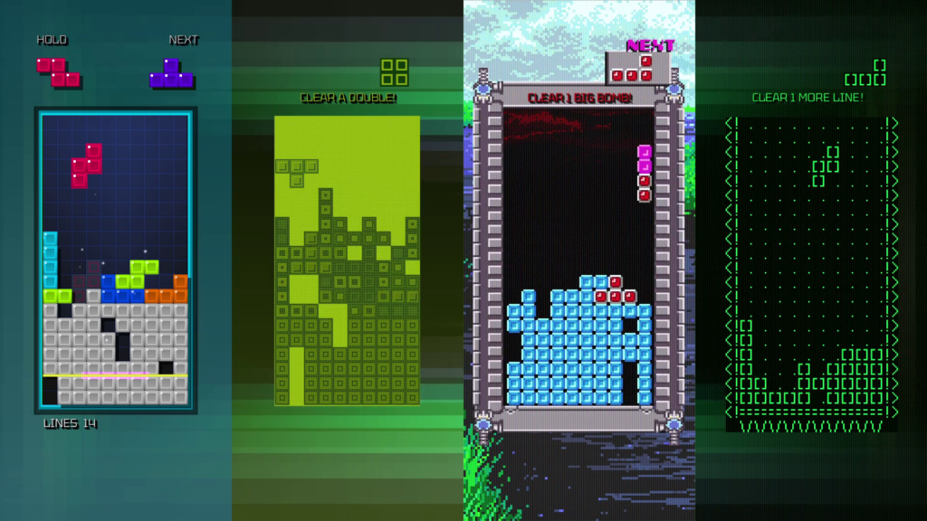 Tetris through the years in Tetris Forever