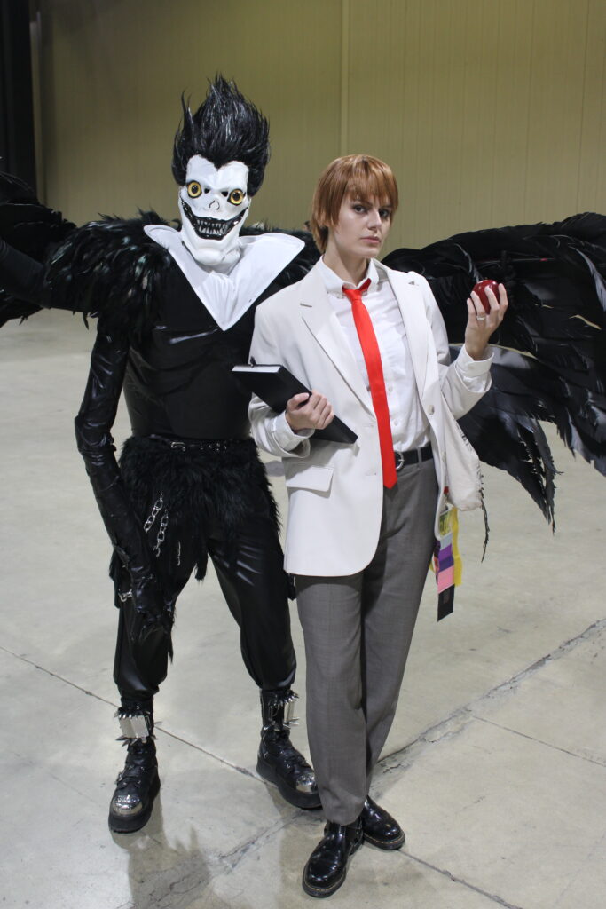 Light Yagami and Ryuk looking deviously