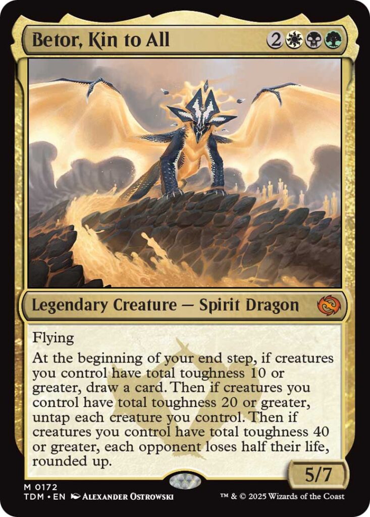 One of the five Spirit Dragons in Tarkir; Dragonstorm. Image courtesy of Wizards of the Coast.