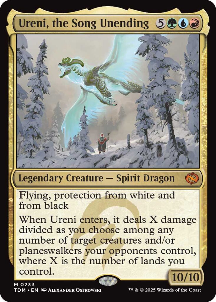 One of the five Spirit Dragons in Tarkir; Dragonstorm. Image courtesy of Wizards of the Coast.