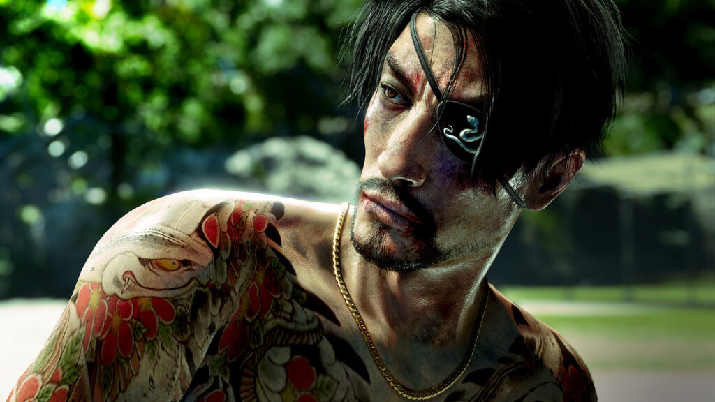 Like a Dragon: Pirate Yakuza in Hawaii Majima close up