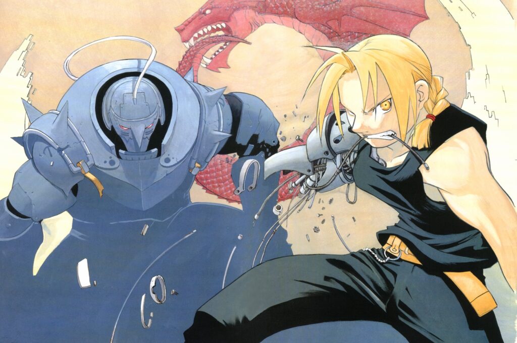 Edward and Alphonse Elric in "Fullmetal Alchemist."