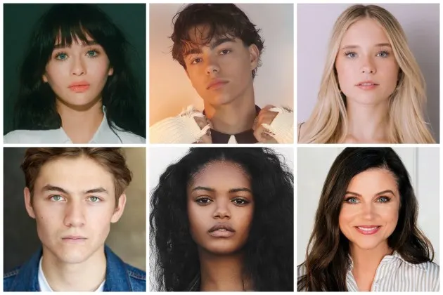 Malina Pauli Weissman, Tiffani Thiessan, Malachi Barton, Louis Thresher, Jordan Leftwich and Ora Duplass Coven Academy Headshots.