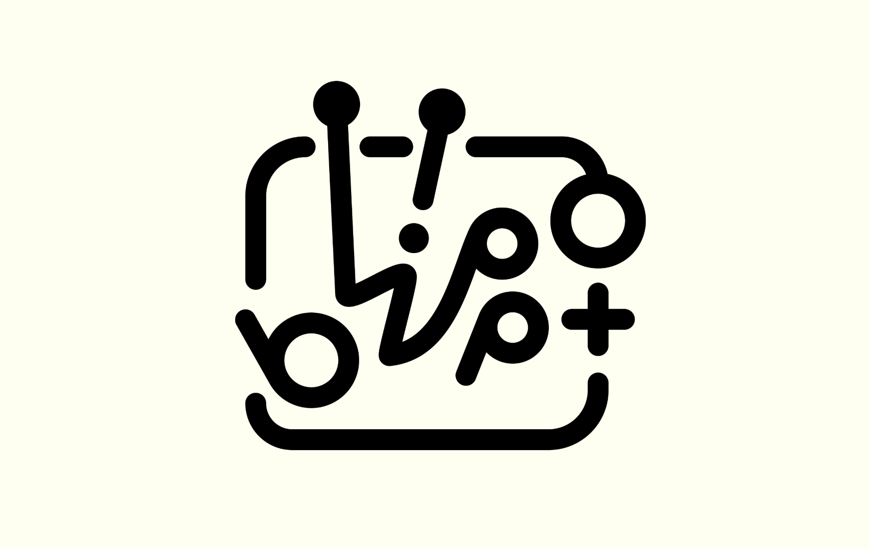Blippo+ logo shaped like a television with the internal text spelling 'Blippo+'.