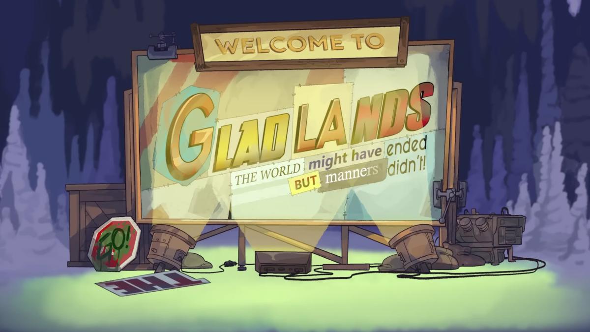 Dimension 20 Gladlands title card
