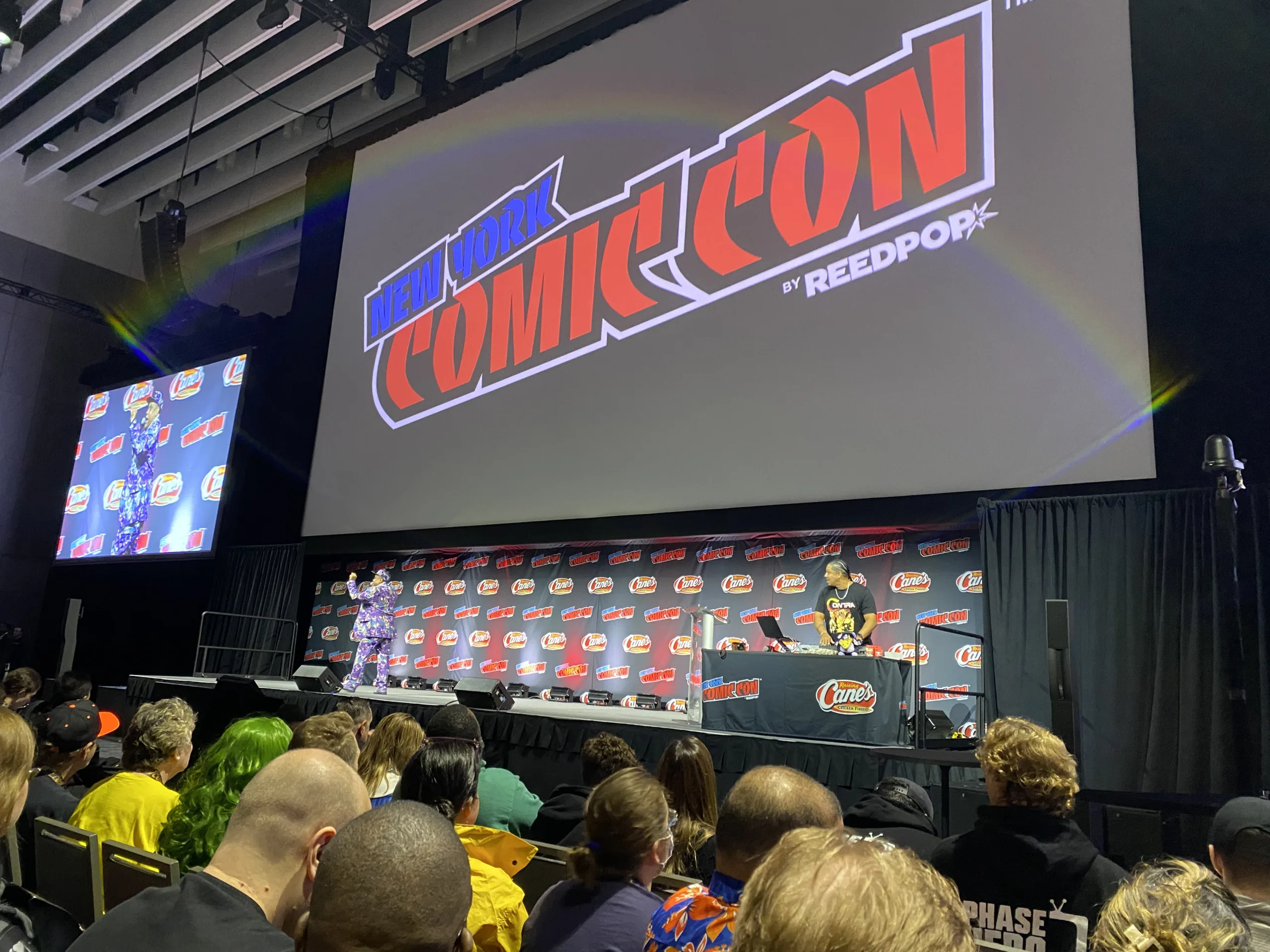 The setup for the Empire Stage at NYCC 2025