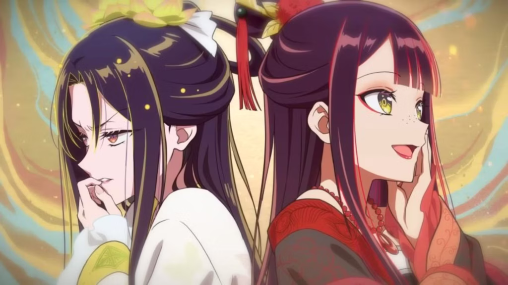 Kou Reirin and Shu Keigetsu as they appear in Though I Am An Inept Villainess.